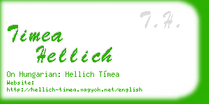 timea hellich business card